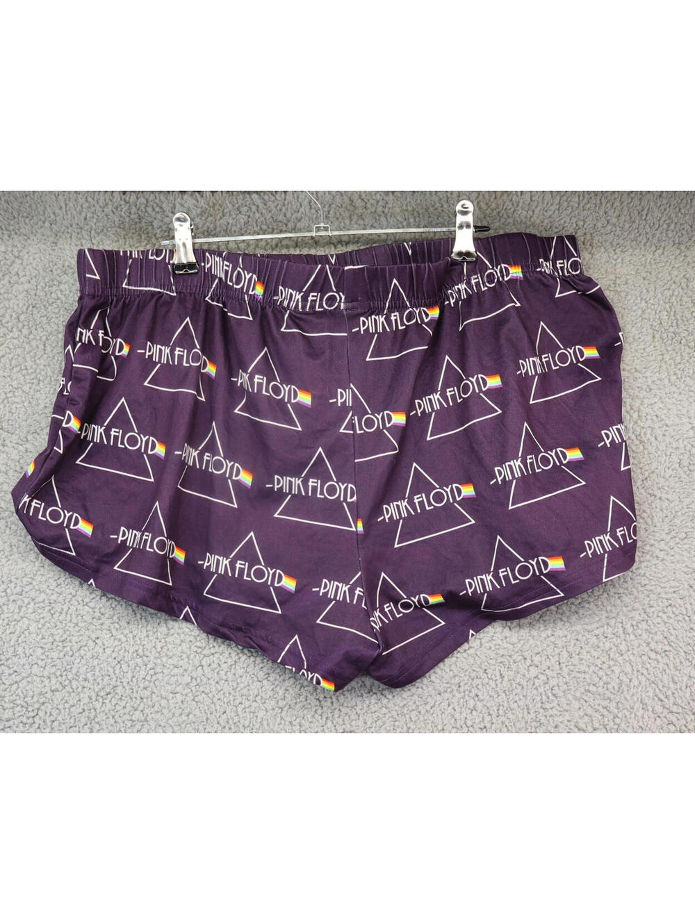 Pink Floyd Womens XL Black Booty Sleep Shorts Pajama Bottoms